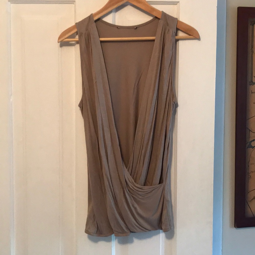 H&M wrap draped sleeveless top